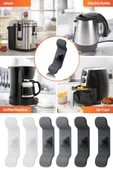 NACTUMU 6'lı Pratik Kablo Toparlayıcı Klips, Yapışkanlı Mutfak Air Fryer, Kettle, Kahve ve Tost Makinesi için - 1