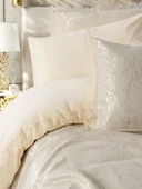 Cotton Box Chi Çift Kişilik Pikeli Nevresim Takımı Velora Cappuccino thumbnail 2