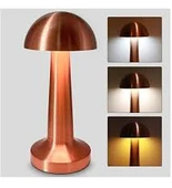 Ct 8430 Dekoratif Lizbon Şarjlı 3 Renk Modlu Dokunmatik Masa Lambası Bakır Renk - 3