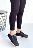 Tawen Siyah Cilt Bej Tabanlı Bağcıklı Spor Ayakkabı thumbnail 2