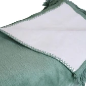 Bigghome Çintemani Yeşil Çift Kişilik Battaniye 200 x 220 cm thumbnail 6