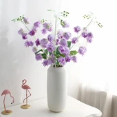 Yapay Çiçek Çan Çiçeği Lila 85cm Tek Dal Kumaş Çiçek Uzun Dal thumbnail 1