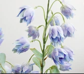 Yapay Çiçek Çan Çiçeği Mavi 85cm Tek Dal Kumaş Çiçek Uzun Dal thumbnail 4