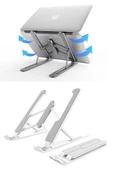 NACTUMU Katlanabilir ve Taşınabilir Ayarlanabilir Plastik Dizüstü Laptop Sehpası, Yükseltici Destek Tabanı - 1