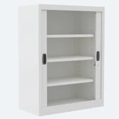 Sürgülü Kapaklı Metal Ayakkabılık – Geniş Raflı Kiler & Arşiv Dolabı thumbnail 5