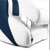 Mavi Beyaz Desenli Tekne Kaptan Koltuğu - 4