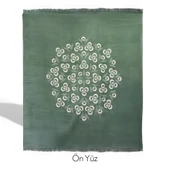 Bigghome Çintemani Yeşil Çift Kişilik Battaniye 200 x 220 cm thumbnail 3