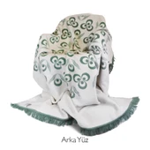 Bigghome Çintemani Yeşil Çift Kişilik Battaniye 200 x 220 cm thumbnail 8