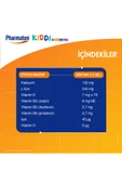 Pharmaton Kiddi Growth Kalsiyum Vitamin D İyot İçeren Takviye Edici Gıda Meyve Aromalı Şurup 200 ml thumbnail 5