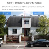 2.0 MP HD Lens İç Dış Mekan Suya Danıklı IP Wifi Network Güvenlik Kamerası Wifi Kamera (5284) - 10