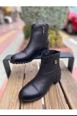 VENÜS 2253409K TOPUKLU FERMUARLI GÜNLÜK DERİ KADIN BOT thumbnail 1