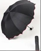 Marlux Siyah Mini Puantiye Kadın Şemsiye thumbnail 1