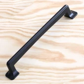 Mutfak Çekmece Mobilya Dolap Dolabı Kapak Kulpları Kulpu Kulbu 16 cm 160 mm Siyah Metal Kulp thumbnail 2