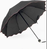 Marlux Siyah Mini Puantiye Kadın Şemsiye thumbnail 4