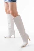 SYT-2004 Beyaz Günlük Bayan Çizme thumbnail 1