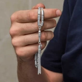 KENPAZAR Gümüş Kapsül Kesim Erkek Tesbih thumbnail 3