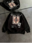 Bisiklet Yaka Baskılı SweatShirt - Siyah thumbnail 2