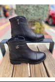 VENÜS 2253409K TOPUKLU FERMUARLI GÜNLÜK DERİ KADIN BOT thumbnail 3