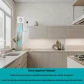 Banyo Wc Mutfak Büro Aspiratörü Elektrikli 100 mm Havalandırma Fan Kirli Hava Kötü Koku Egzoz Fanı thumbnail 4