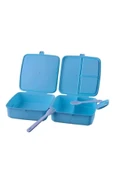 NACTUMU Kendiliğinden Kaşık ve Çatallı 4 Bölmeli Çocuk Beslenme Kutusu, Saklama Kabı thumbnail 4