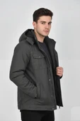 Erkek Kapüşonlu Kanvas Spor Mont M2635 BGL-ST04916 thumbnail 7