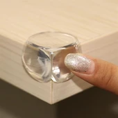 BUFFER® Bebek Çocuk Yumuşak ve Esnek Dairesel Şeffaf Yapışkanlı Güvenlik Köşe Koruyucu (4 Adet) thumbnail 5