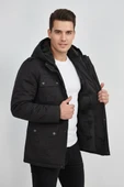 Erkek Spor Kanvas Kapüşonlu Parka 85133 BGL-ST04882 thumbnail 4
