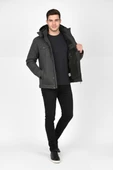 Erkek Kapüşonlu Kanvas Spor Mont M2635 BGL-ST04916 thumbnail 5