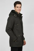 Erkek Spor Kanvas Kapüşonlu Parka M2585 BGL-ST04915 thumbnail 6