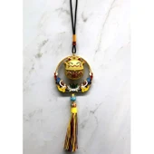 pilelistore Renkli Püsküllü Şans Kedisi Feng Shui Askılık - 1