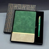 pilelistore Soft Tarihsiz Deri Defter Kalem thumbnail 1