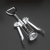 Krom Tirbuşon - 2 Fonksiyonlu Paslanmaz Metal (5284) thumbnail 2