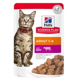 Hills biftek kedi konservesi 12adet adult yetişkin kedi yaş maması pouch thumbnail 2