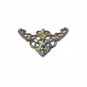 Dekoratif Köşe Süsü, Köşelik - Küçük, 19x34mm, Sarı, 1 Adet - 1