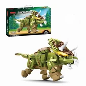 tuğla dinozor oyuncak çocuklar için granül bulmaca yapı taşlarıPCS:442 PARÇA - 2