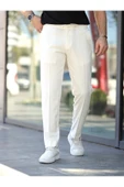Rahat Şık Kolay Ütülenebilir Slim Fit Kumaş Jogger Pantolon - 3