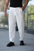 Yeni Sezon Baggy Keten Pantolon - 2