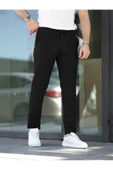 Rahat Şık Kolay Ütülenebilir Slim Fit Kumaş Jogger Pantolon - 5