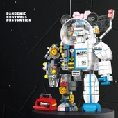 C0420 oyuncak Robot  modeli eğitim yapı taşları tuğla setiPCS:819 PARÇA - 4