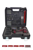 DAFLONG PRO 21V 84 PARÇA ÇELİK MANDREN ÇİFT AKÜLÜ SU TERAZİLİ ŞARJLI DARBELİ MATKAP DFL-4 thumbnail 4
