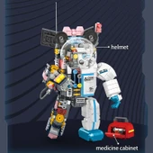 C0420 oyuncak Robot  modeli eğitim yapı taşları tuğla setiPCS:819 PARÇA - 3