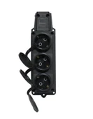 Byes Kauçuk Monofaze 3'lü Grup Priz 1x16A. 220V. IP44 ( 2 Adet ) thumbnail 1