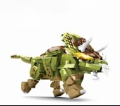 tuğla dinozor oyuncak çocuklar için granül bulmaca yapı taşlarıPCS:442 PARÇA - 1