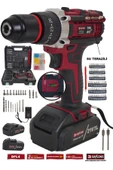 DAFLONG PRO 21V 84 PARÇA ÇELİK MANDREN ÇİFT AKÜLÜ SU TERAZİLİ ŞARJLI DARBELİ MATKAP DFL-4 thumbnail 1