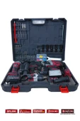 DAFLONG 15 PİLLİ 5'Lİ ÇANTALI SET 1300NM TORKLU+DEVİRLİ TAŞLAMA+MATKAP+KIRICI DELİCİ+FENER DFL-280 - 5