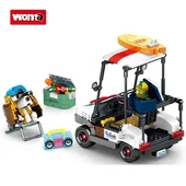 C0296  Hayvan Kamp Arabası Plaj Arabası Yapı Taşları Tuğla Seti PCS:668 PARÇA thumbnail 1