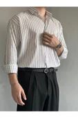 Old Money Rahat Kalıp Çizgili Gömlek - 5