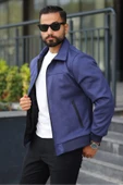 Polo Yaka Baharlık Süet Ceket - 1