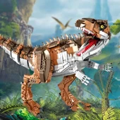 WOMA TOYS C0474 T-Rex Dinozor Blok Seti PCS:2111 :PARÇA thumbnail 6