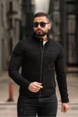 Yeni Sezon Erkek Premium Karbon Deri Slim Fit Mevsimlik Ceket - 12